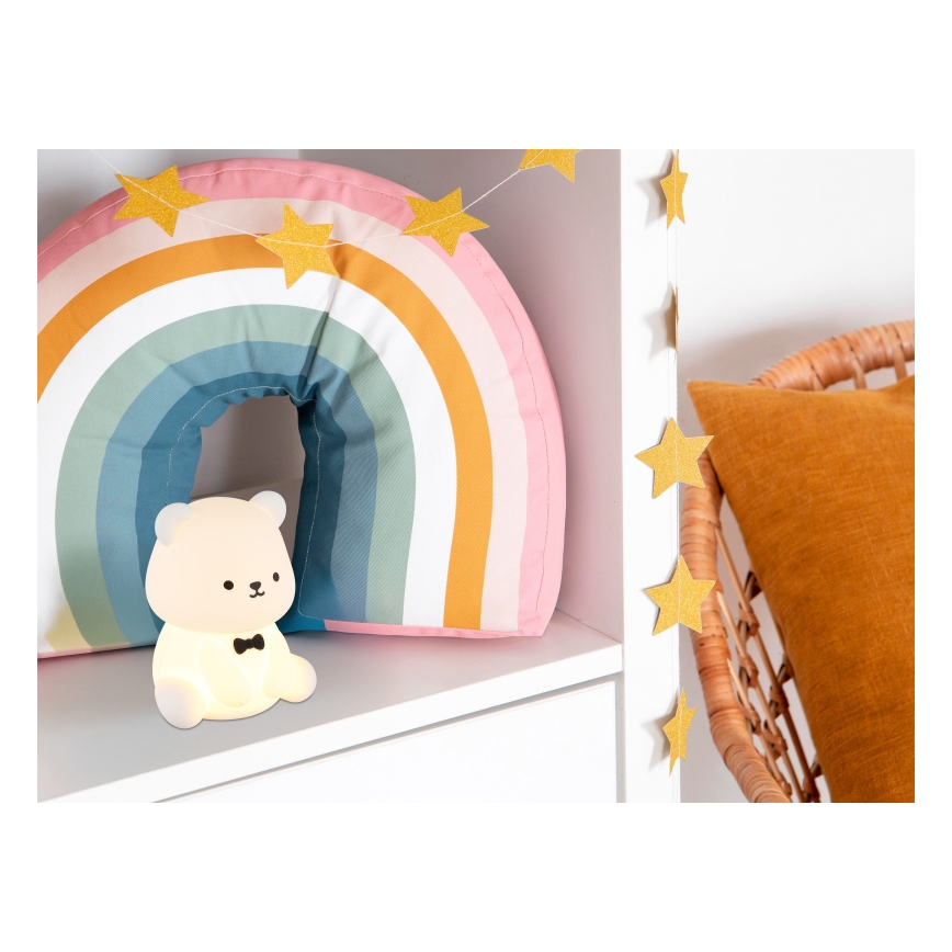 Globo - LED RGBW Dimmable Rechargeable Kids' Night Light LED/1W/5V 1200 mAh Bear
