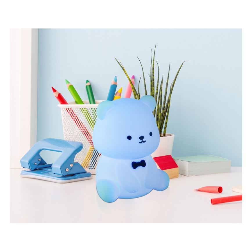 Globo - LED RGBW Dimmable Rechargeable Kids' Night Light LED/1W/5V 1200 mAh Bear