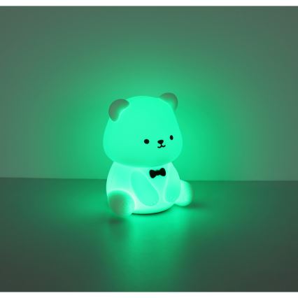 Globo - LED RGBW Dimmable Rechargeable Kids' Night Light LED/1W/5V 1200 mAh Bear