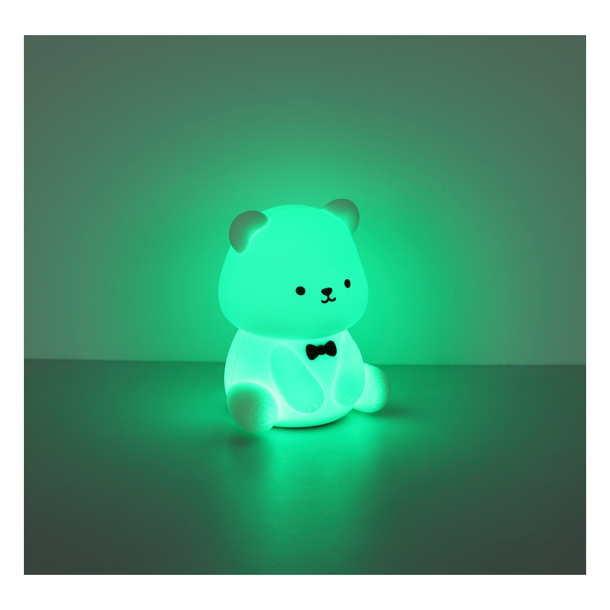 Globo - LED RGBW Dimmable Rechargeable Kids' Night Light LED/1W/5V 1200 mAh Bear