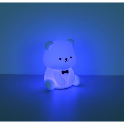 Globo - LED RGBW Dimmable Rechargeable Kids' Night Light LED/1W/5V 1200 mAh Bear
