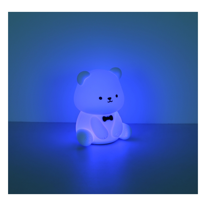 Globo - LED RGBW Dimmable Rechargeable Kids' Night Light LED/1W/5V 1200 mAh Bear