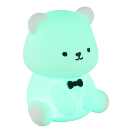 Globo - LED RGBW Dimmable Rechargeable Kids' Night Light LED/1W/5V 1200 mAh Bear