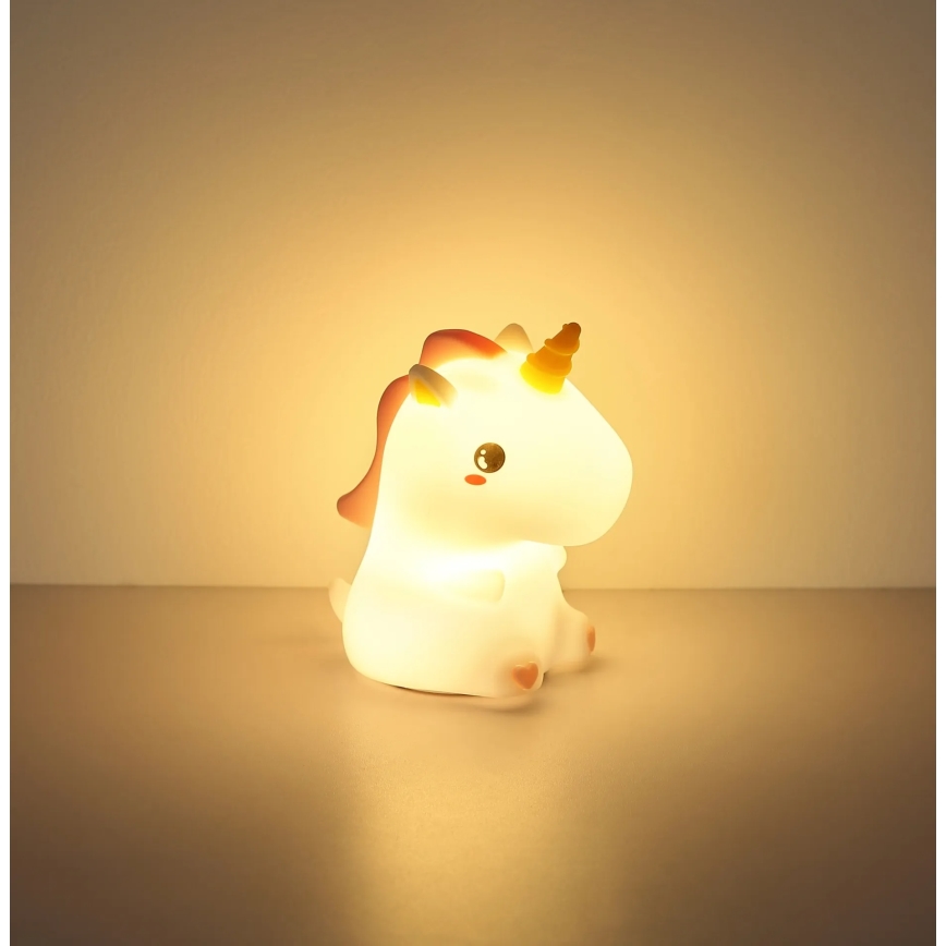 Globo - LED RGBW Dimmable Rechargeable Children's Night Light LED/1,5W/5V 1200 mAh Unicorn