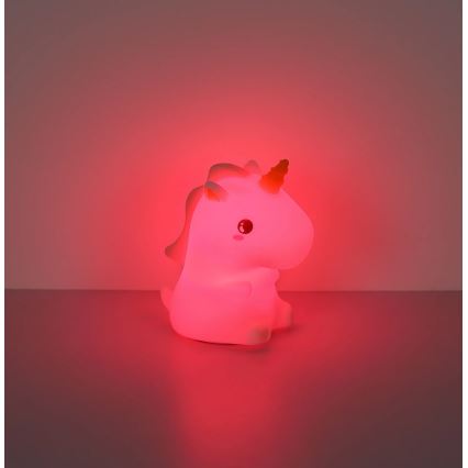 Globo - LED RGBW Dimmable Rechargeable Children's Night Light LED/1,5W/5V 1200 mAh Unicorn
