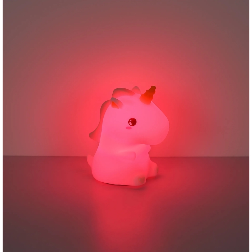 Globo - LED RGBW Dimmable Rechargeable Children's Night Light LED/1,5W/5V 1200 mAh Unicorn
