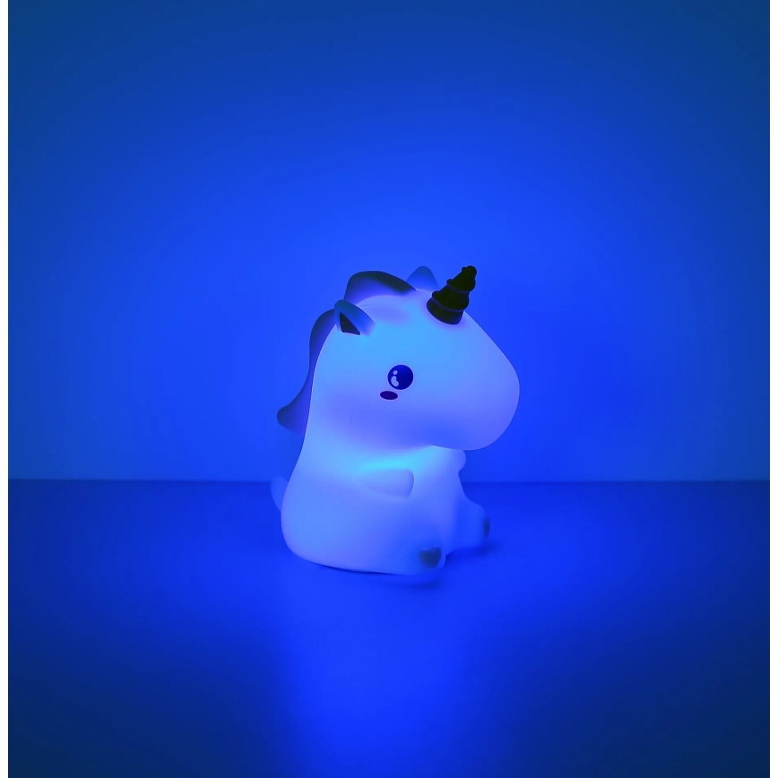 Globo - LED RGBW Dimmable Rechargeable Children's Night Light LED/1,5W/5V 1200 mAh Unicorn