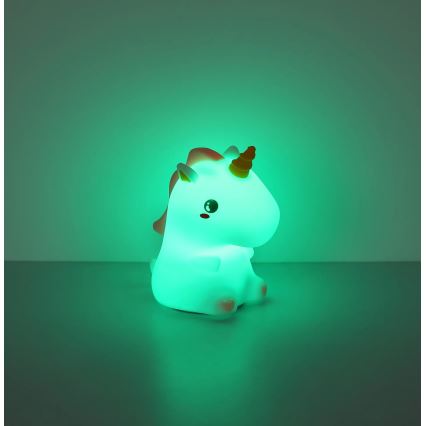 Globo - LED RGBW Dimmable Rechargeable Children's Night Light LED/1,5W/5V 1200 mAh Unicorn