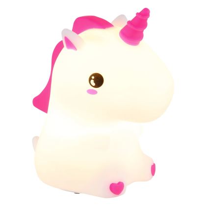 Globo - LED RGBW Dimmable Rechargeable Children's Night Light LED/1,5W/5V 1200 mAh Unicorn
