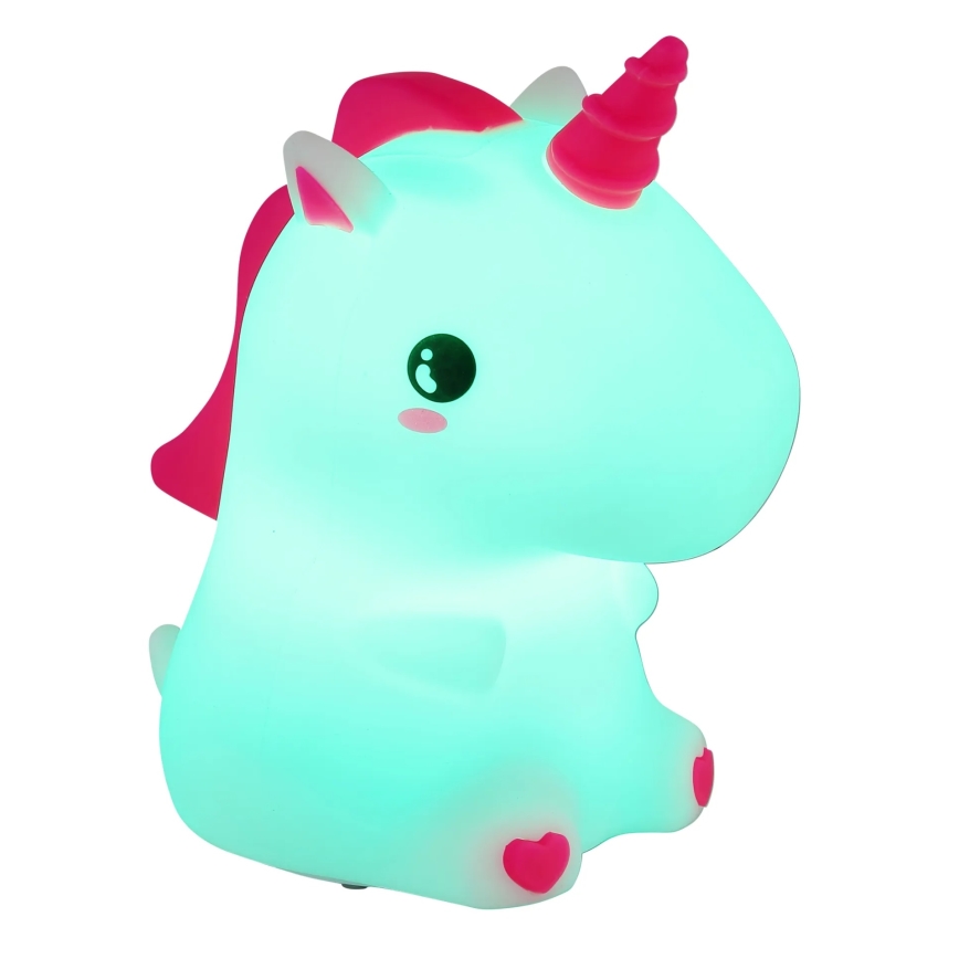 Globo - LED RGBW Dimmable Rechargeable Children's Night Light LED/1,5W/5V 1200 mAh Unicorn