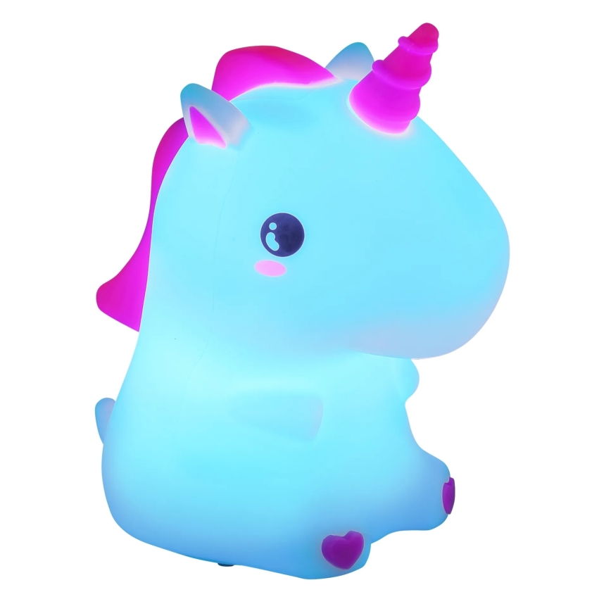 Globo - LED RGBW Dimmable Rechargeable Children's Night Light LED/1,5W/5V 1200 mAh Unicorn