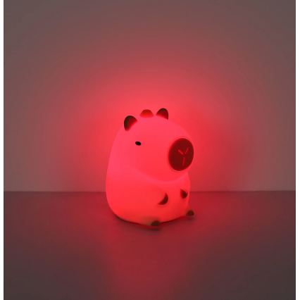 Globo - LED RGBW Dimmable Rechargeable Children's Night Light LED/1,5W/5V 1200 mAh Capybara