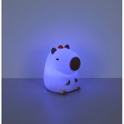 Globo - LED RGBW Dimmable Rechargeable Children's Night Light LED/1,5W/5V 1200 mAh Capybara