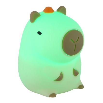 Globo - LED RGBW Dimmable Rechargeable Children's Night Light LED/1,5W/5V 1200 mAh Capybara