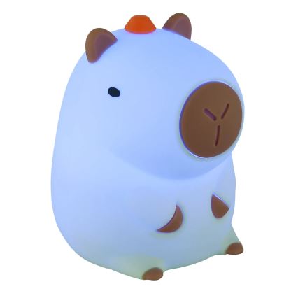 Globo - LED RGBW Dimmable Rechargeable Children's Night Light LED/1,5W/5V 1200 mAh Capybara