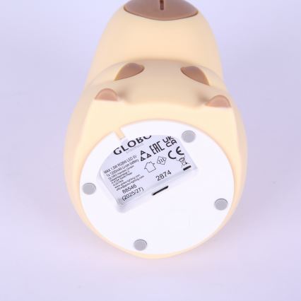Globo - LED RGBW Dimmable Rechargeable Children's Night Light LED/1,5W/5V 1200 mAh Capybara