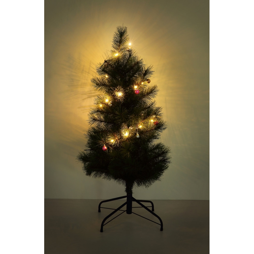 Globo - LED Christmas chain 20xLED/2xAA 2,2m warm white