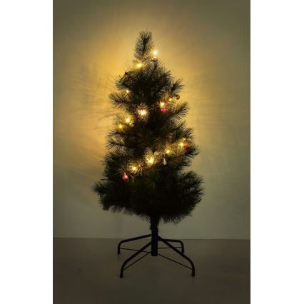 Globo - LED Christmas string lights 20xLED/2xAA 2,2m warm white