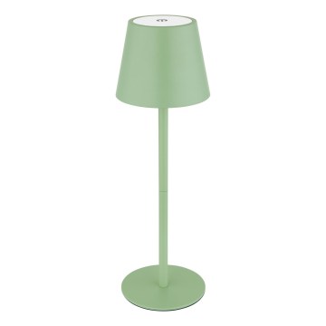 Globo - 3-in-1 Rechargeable Touch Dimmable LED Outdoor Table Lamp, 3W/5V, 3000/4000/5000K, IP54, 1800 mAh, Green