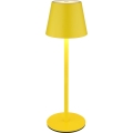Globo - 3-in-1 Touch-Dimmable Rechargeable LED Outdoor Table Lamp, 3W/5V, 3000/4000/5000K, IP54, 1800 mAh, Yellow