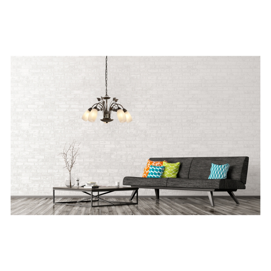 Globo - Chandelier on a chain 5xE14/40W/230V