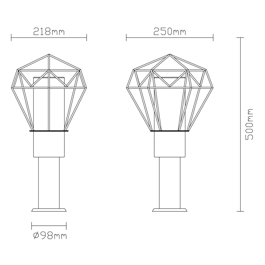 Globo - Outdoor lamp 1xE27/15W/230V IP44