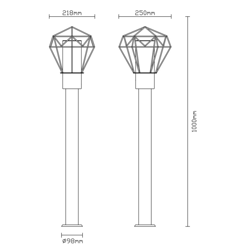 Globo - Outdoor lamp 1xE27/15W/230V IP44