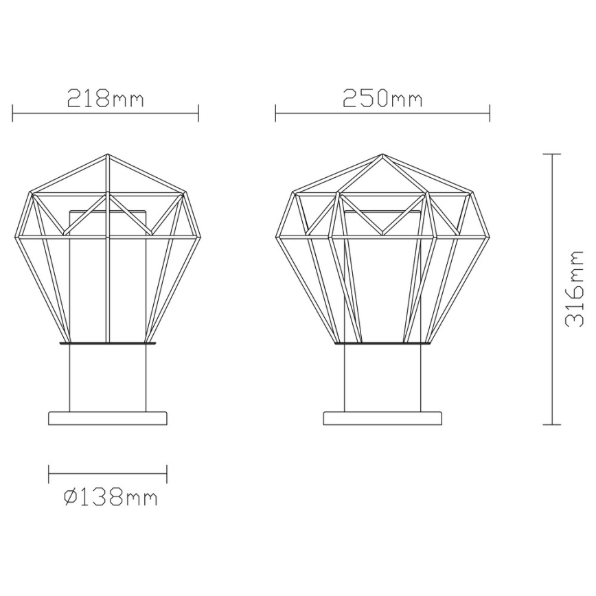 Globo - Outdoor lamp 1xE27/15W/230V IP44