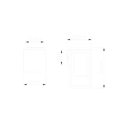 Globo - Outdoor wall light  1xE27/40W/230V IP44