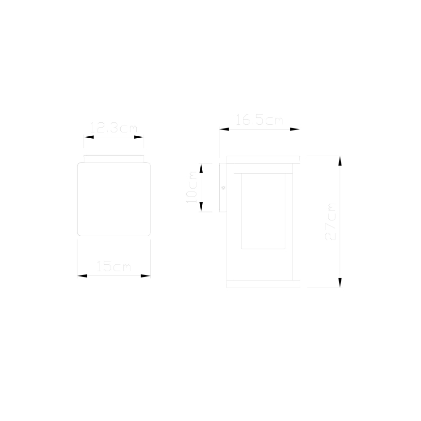 Globo - Outdoor wall light  1xE27/40W/230V IP44