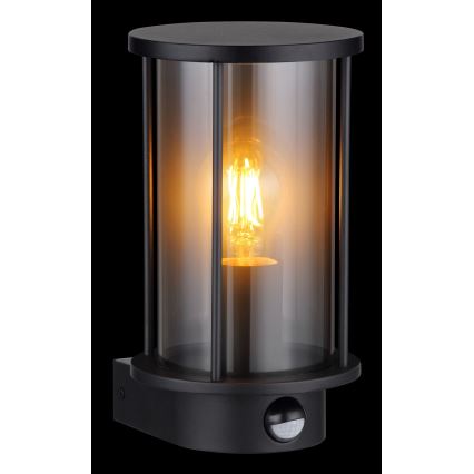 Globo - Outdoor wall light with a sensor 1xE27/60W/230V IP54