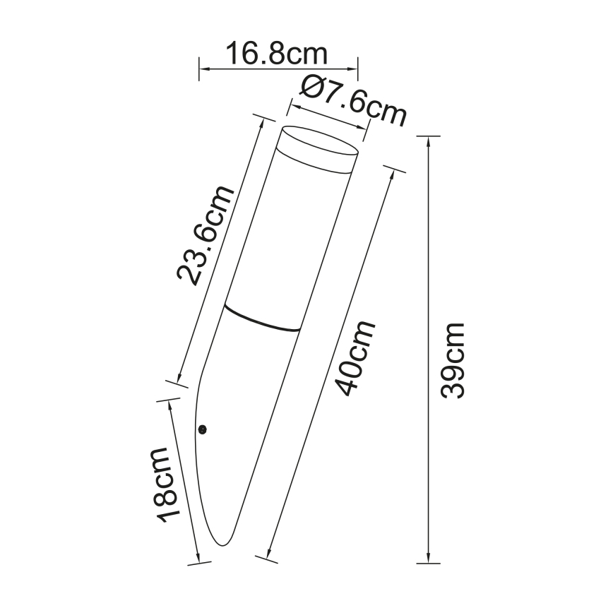 Globo - Outdoor wall light  1xE27/60W/230V