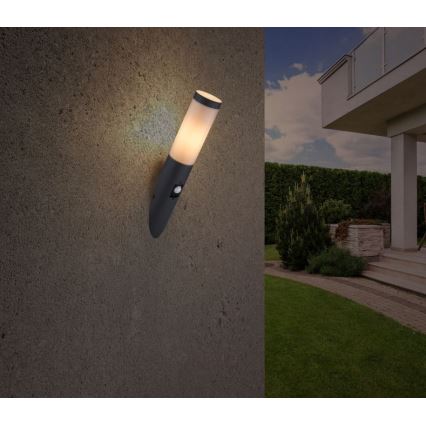 Globo - Outdoor wall light with a sensor 1xE27/15W/230V IP44