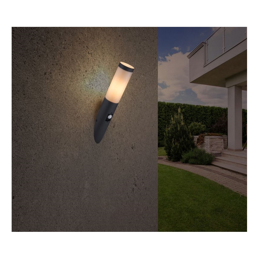 Globo - Outdoor wall light with a sensor 1xE27/15W/230V IP44