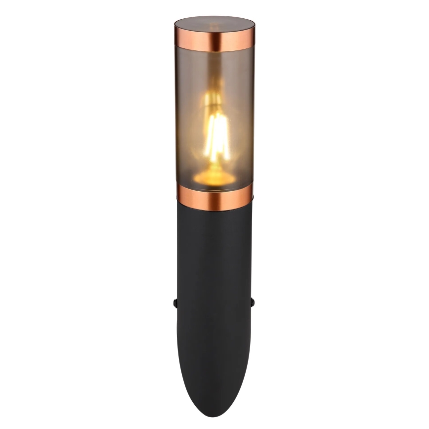 Globo - Outdoor wall light 1xE27/23W/230V IP44 black/copper