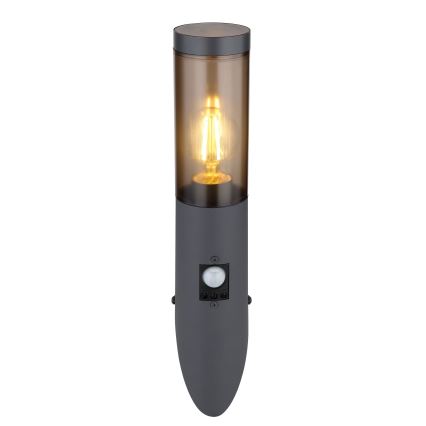 Globo - Outdoor wall light with a sensor 1xE27/15W/230V IP44