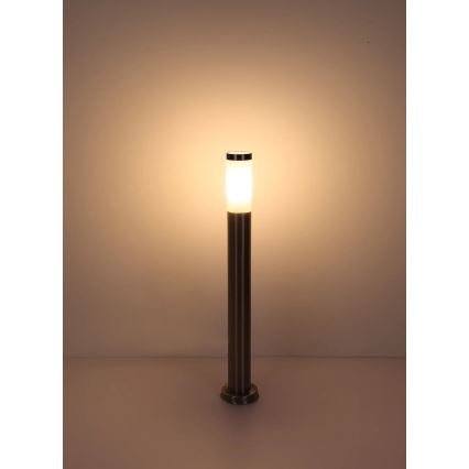 Globo - Outdoor lamp 1xE27/23W/230V IP44 80 cm shiny chrome