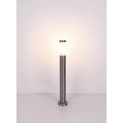 Globo - Outdoor lamp 1xE27/23W/230V IP44 80 cm shiny chrome