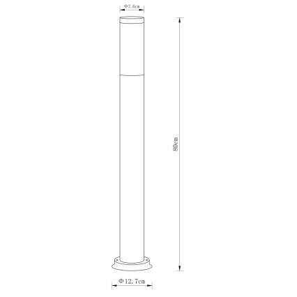 Globo - Outdoor lamp 1xE27/60W/230V 80 cm IP44