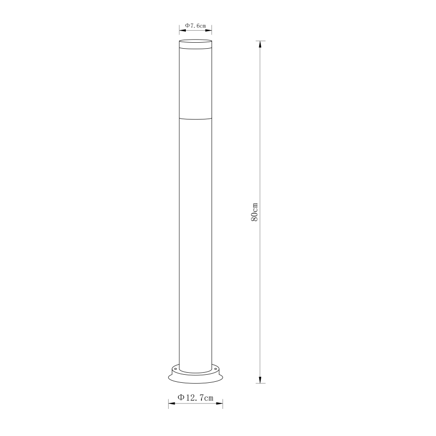 Globo - Outdoor lamp 1xE27/60W/230V 80 cm IP44
