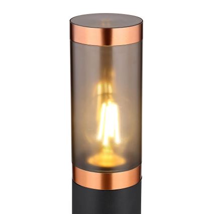 Globo - Outdoor lamp 1xE27/23W/230V IP44 80 cm black/copper