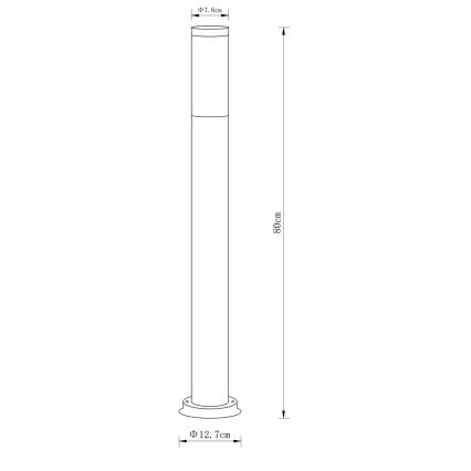 Globo - Outdoor lamp 1xE27/23W/230V 80 cm IP44