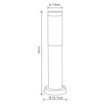 Globo - Outdoor lamp 1xE27/60W/230V 45 cm IP44