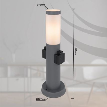Globo 3158AK - Outdoor lamp with 2 sockets BOSTON 1xE27/23W/230V IP44