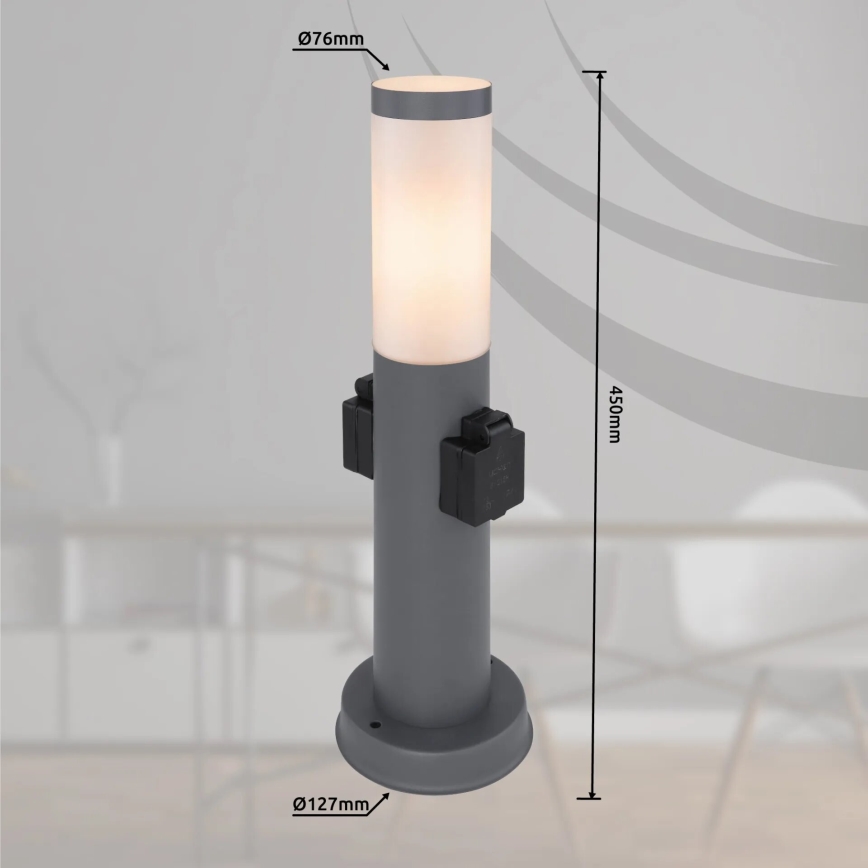 Globo 3158AK - Outdoor lamp with 2 sockets BOSTON 1xE27/23W/230V IP44