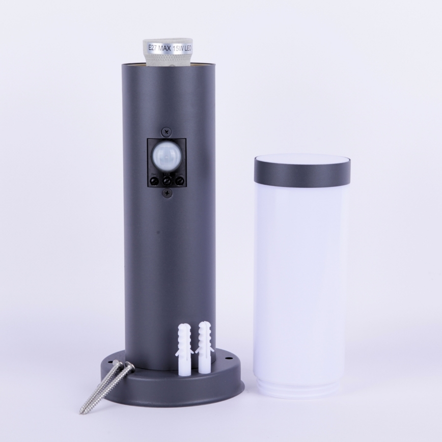 Globo - Outdoor lamp with sensor 1xE27/15W/230V 45 cm IP44