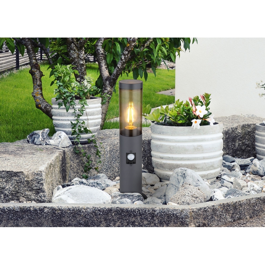 Globo - Outdoor lamp with sensor 1xE27/15W/230V 45 cm IP44
