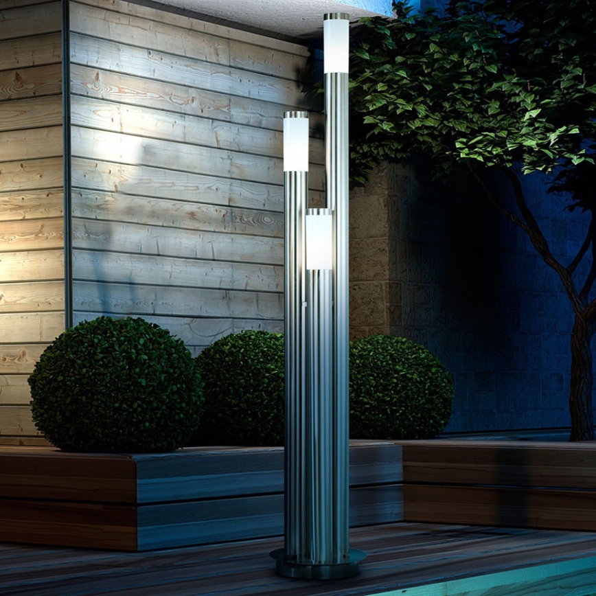 Globo - Outdoor lamp 3xE27/60W/230V 170 cm IP44