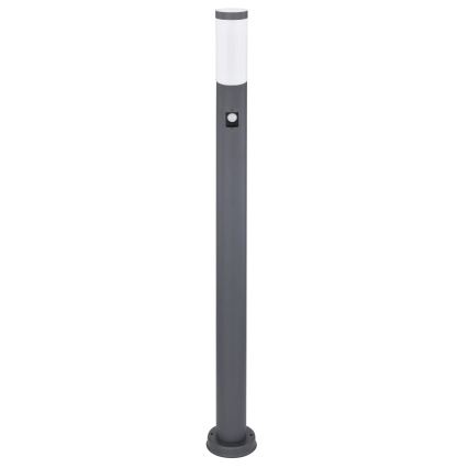 Globo - Outdoor lamp with sensor 1xE27/15W/230V IP44 110 cm anthracite