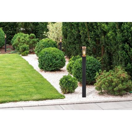 Globo - Outdoor lamp 1xE27/23W/230V IP44 110 cm black/copper
